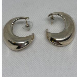 Artists Made Sterling Silver Spiral Earrings